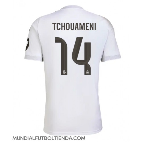 Camiseta Real Madrid Aurelien Tchouameni #14 Primera Equipación Replica 2025-26 mangas cortas